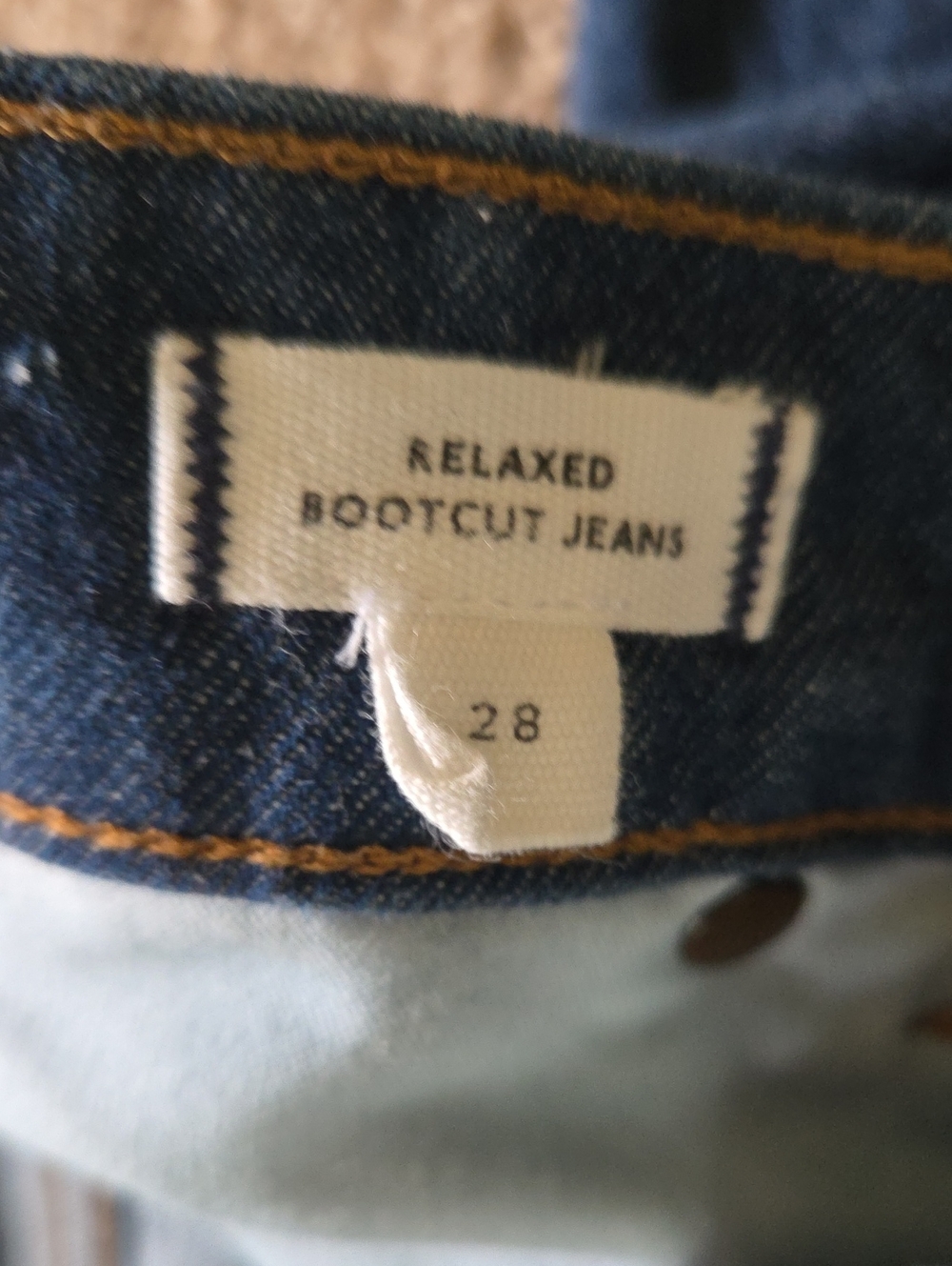 Madewell Relaxed Bootcut Highrise Jeans Size 28 - Picture 3 of 5